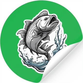 Discover monsters fish Stickers
