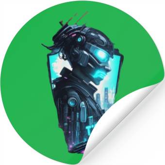 Discover sci fi character v7 Stickers