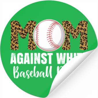 Discover Leopard Baseball Mom Stickers