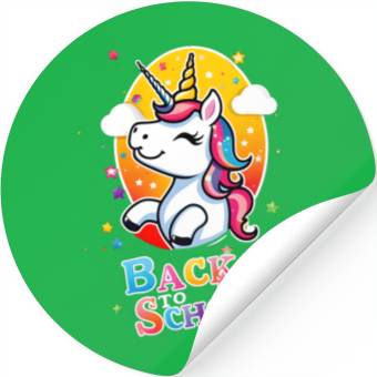 Discover Unicorn Back To School Stickers