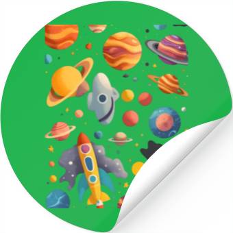 Discover Galactic Elegance: A Celestial Symphony Stickers