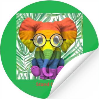 Discover RAINBOW ELEPHANT Stickers