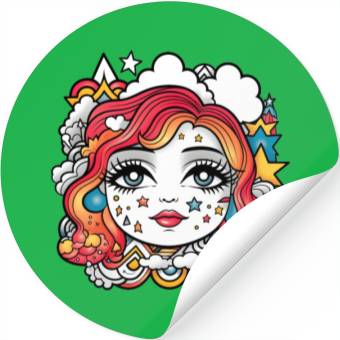 Discover Celestial girl Stickers