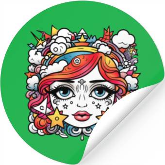 Discover Celestial girl Stickers