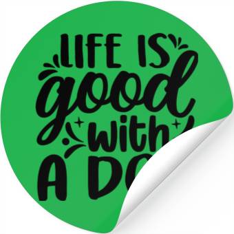 Discover dog typography Stickers