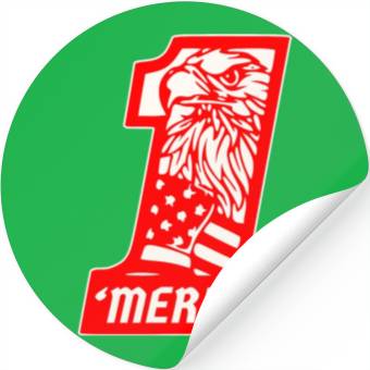Discover ‘Merica Eagle #1 © WhiteTigerLLC.Com Stickers