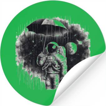 Discover Rain in space Stickers
