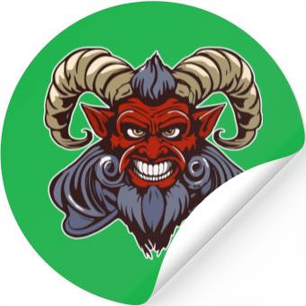 Discover krampus devil head Stickers