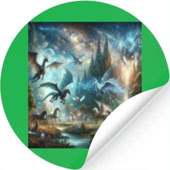 Discover Fantasy Mythical Winged Creatures Stickers