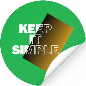 Discover keep it simple Stickers