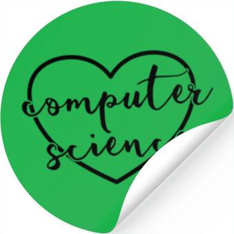 Discover Computer Science Heart Computer Science Teacher Stickers