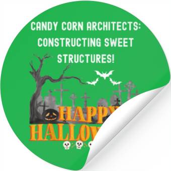 Discover Candy Corn Architects Constructing Sweet Struct Stickers