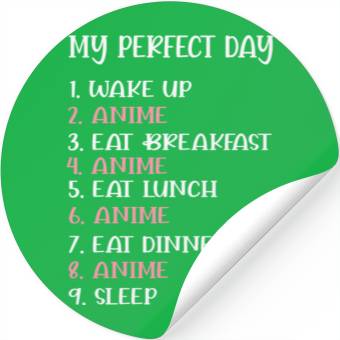 Discover wakeup anime breakfast repeat Stickers