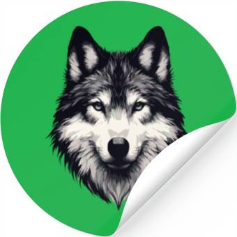 Discover Mystic Alpha Wolf Stickers