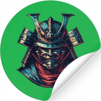 Discover Cyber Shogun - Futuristic Samurai Warrior Stickers