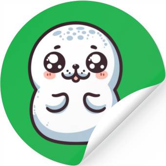 Discover Playful Seal Cartoon Stickers