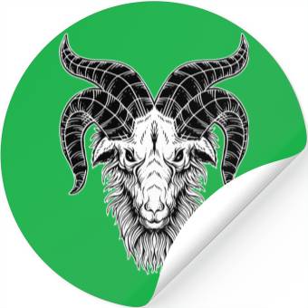 Discover Devil Baphomet Goat Head Stickers