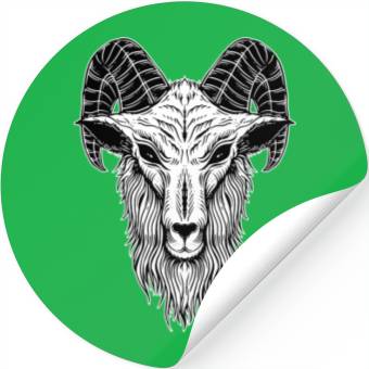 Discover Baphomet Goat Devil Head Stickers