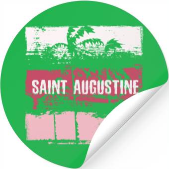 Discover Saint Augustine Florida Vacation Souvenir Stickers