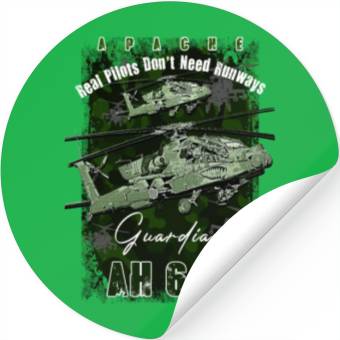 Discover AH64 Apache Us Air Force attack helicopter with c Stickers