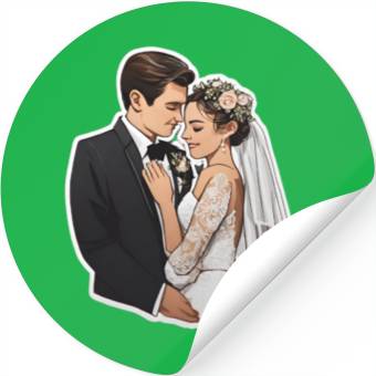 Discover Flat Card Wedding Stickers