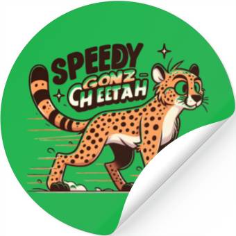 Discover Cheetah: Speedy GonzCheetah Stickers