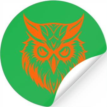 Discover A Owl Icon vector Stickers Design