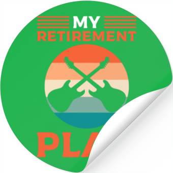 Discover My Retirement Plan Guitar Tech Stickers