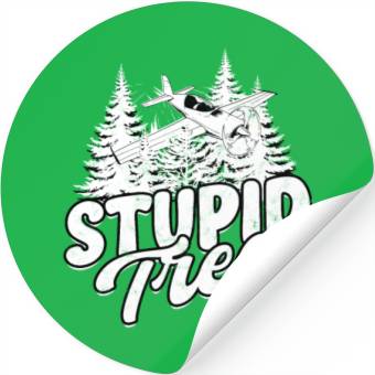 Discover RC Plane Pilot Stupid Tree Stickers