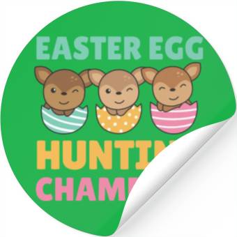 Discover Sweet Deer At Easter With Easter Eggs Deer Stickers