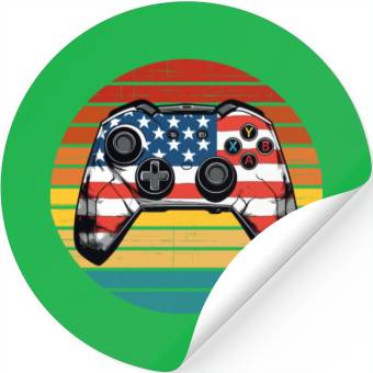 Discover Sunset Video Game Stickers