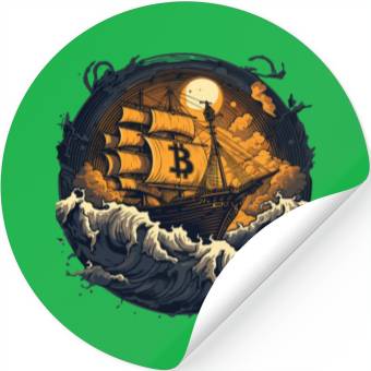 Discover Bitcoin Ship Stickers