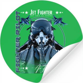 Discover Fighter Pilot Helmet Air Force F4 Phantom Stickers