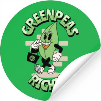 Discover Groovy vegetable greenpeas Stickers