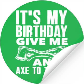 Discover Axe Throwing Axe Throwing Birthday Gift Stickers
