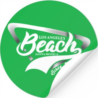 Discover Los Angeles Beach Stickers