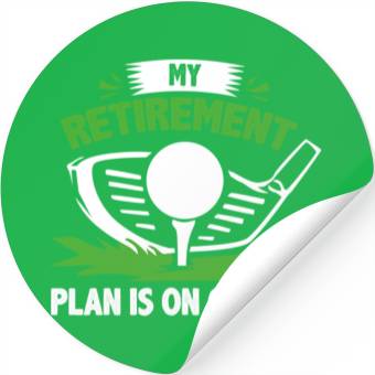 Discover Golf Retirement Plan Stickers