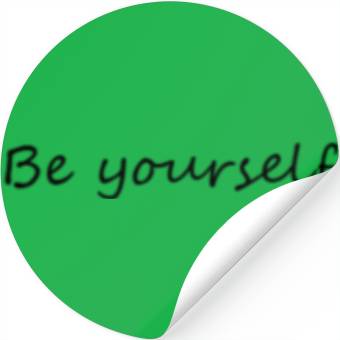 Discover be yourself Stickers