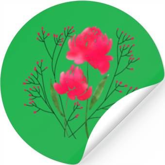 Discover Watercolor Flower Stickers