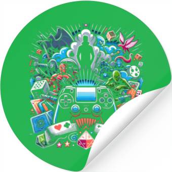 Discover Gamer's Galaxy Stickers