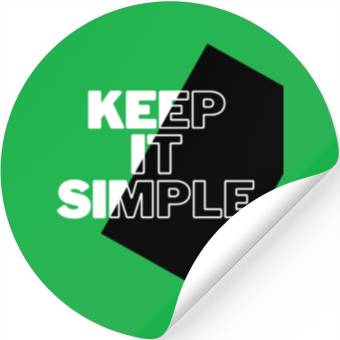 Discover Simply Elegant: Keep It Simple Design Stickers