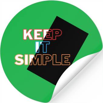 Discover Minimalist Mastery: Keep It Simple Apparel Stickers