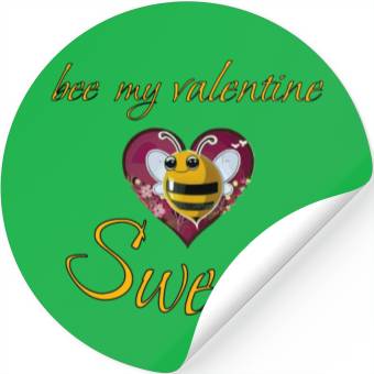 Discover bee my valentine sweeter Stickers