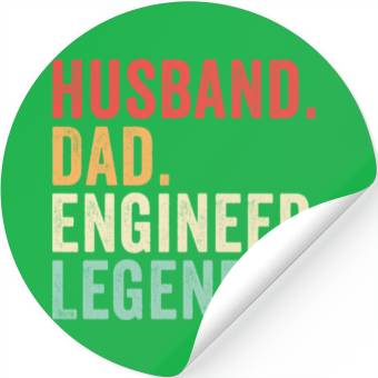 Discover Husband Dad Engineer Legend Stickers