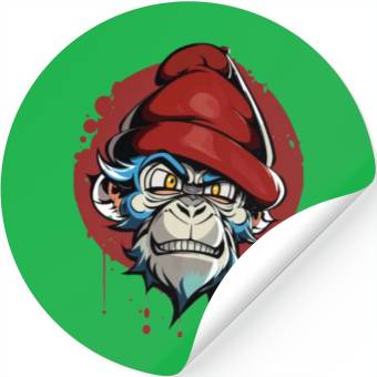 Discover Angry Monkey Design Stickers
