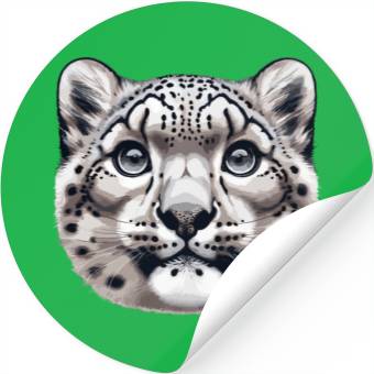 Discover Snow Leopard Leopard White Leopard Stickers