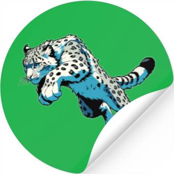 Discover Snow Leopard Leopard White Leopard Stickers