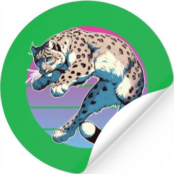 Discover Snow Leopard Leopard White Leopard Stickers