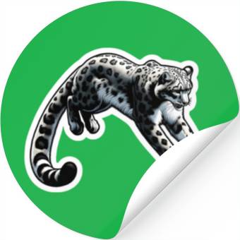 Discover Snow Leopard Leopard White Leopard Stickers