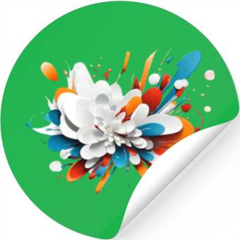 Discover Abstract flower Stickers